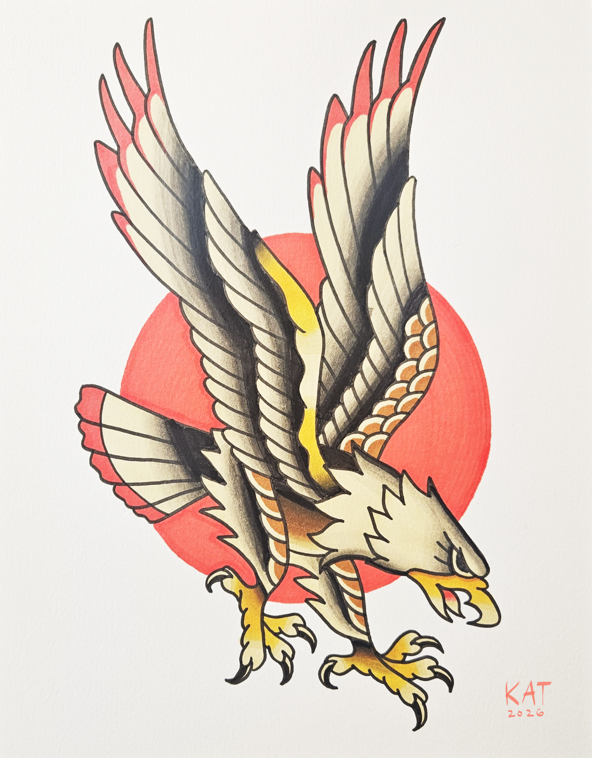 American Traditional Eagle